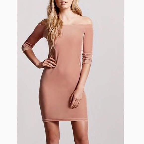 VELVET NWT MAUVE OFF THE SHOULDERS DRESS - Picture 2 of 8